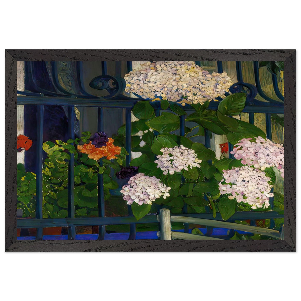 Geraniums by Koloman Moser, framed poster, view 2
