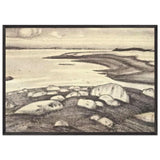Giants Tomb by Nicholas Roerich, framed poster, view 3