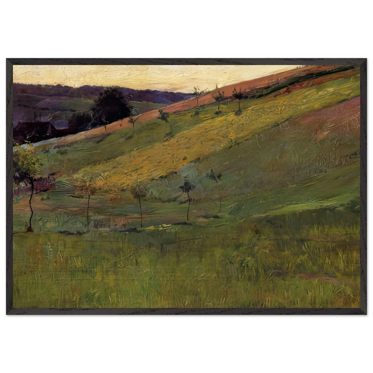 Giverny Hillside by Guy Rose, framed poster, view 3