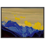 Glaciers of Himalayas by Nicholas Roerich, framed poster, view 3