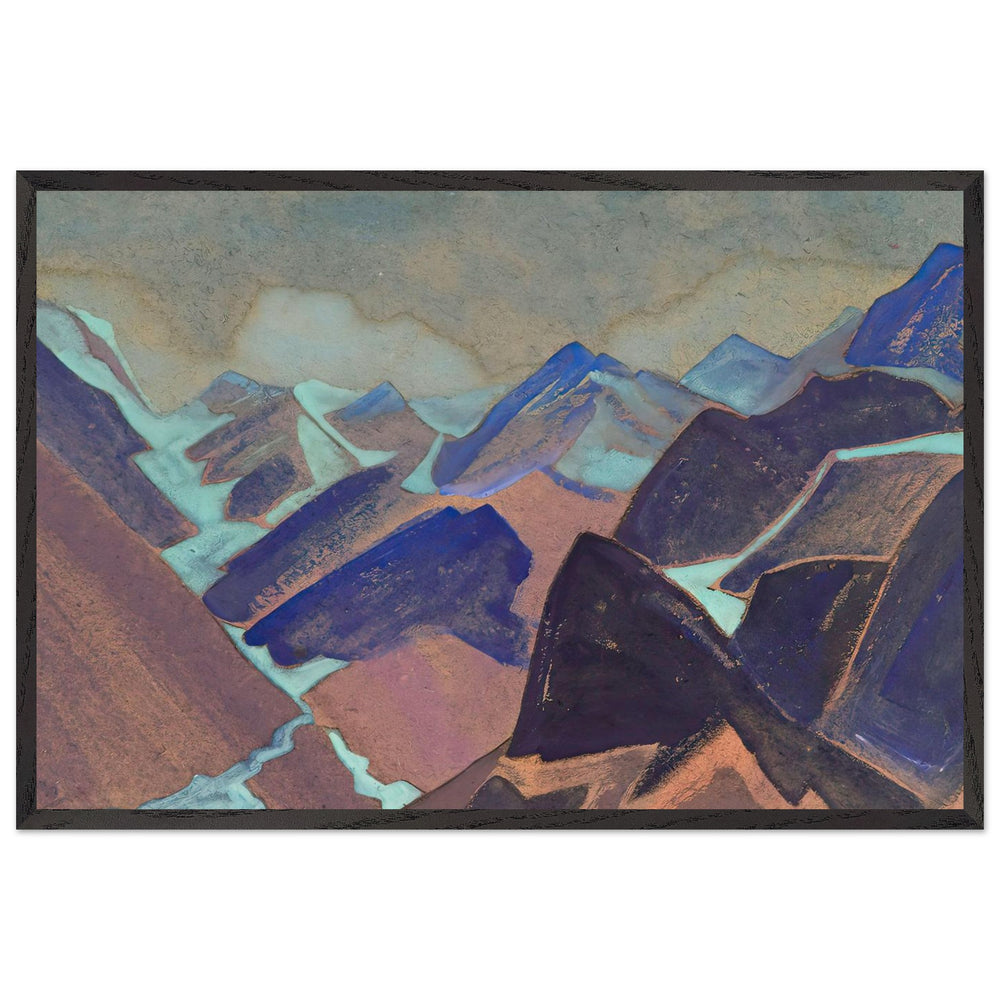 Glaciers of Lahaul by Nicholas Roerich, framed poster