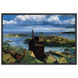 Gloucester Harbor by John French Sloan, framed poster