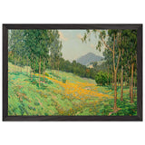Golden Morrow Poppy Field by Granville Redmond, framed poster, view 2