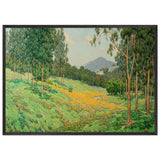 Golden Morrow Poppy Field by Granville Redmond, framed poster, view 3