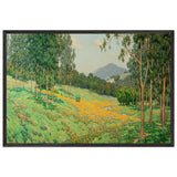 Golden Morrow Poppy Field by Granville Redmond, framed poster
