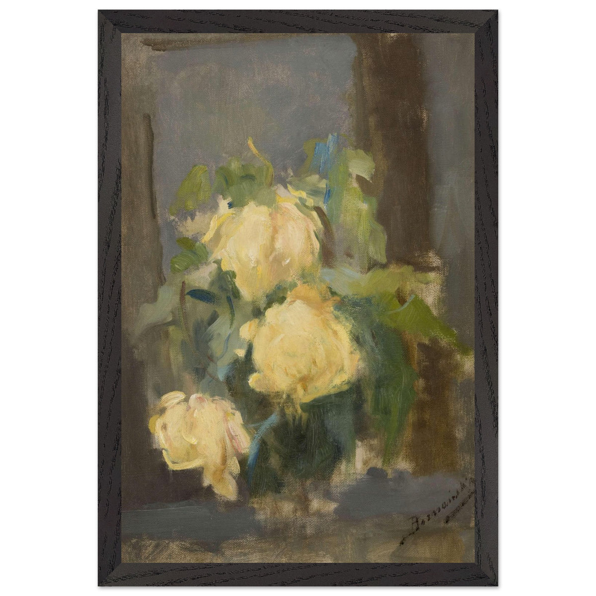Golden Roses by Olga Boznanska, framed poster, view 2