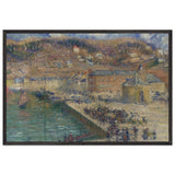 Grand Quay at Fecamp by Gustave Loiseau, framed poster