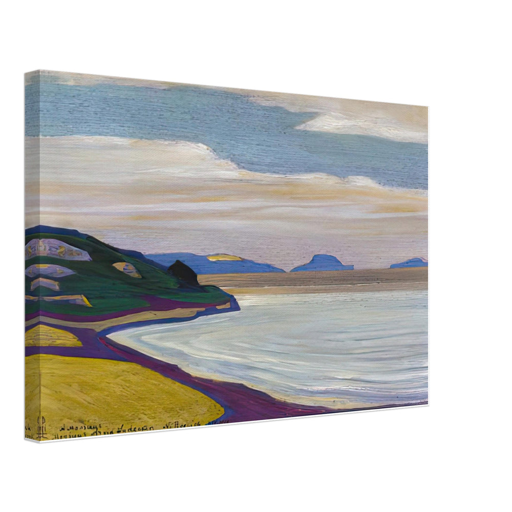Grand Vista over a Coastal Landscape by Nicholas Roerich, canvas