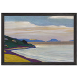 Grand Vista over a Coastal Landscape by Nicholas Roerich, framed poster, view 2