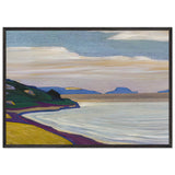 Grand Vista over a Coastal Landscape by Nicholas Roerich, framed poster, view 3