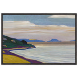 Grand Vista over a Coastal Landscape by Nicholas Roerich, framed poster