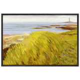 Grassy Dunes, Gloucester by John French Sloan, framed poster