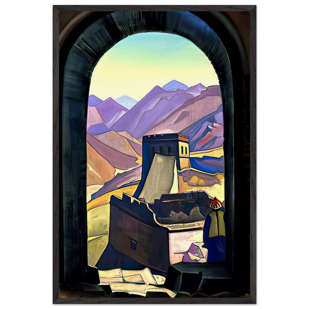 Great Wall of China by Nicholas Roerich, framed poster