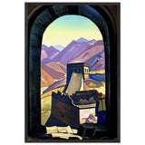 Great Wall of China by Nicholas Roerich, framed poster