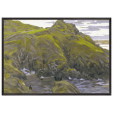 Green Fjord by Nicholas Roerich, framed poster, view 3