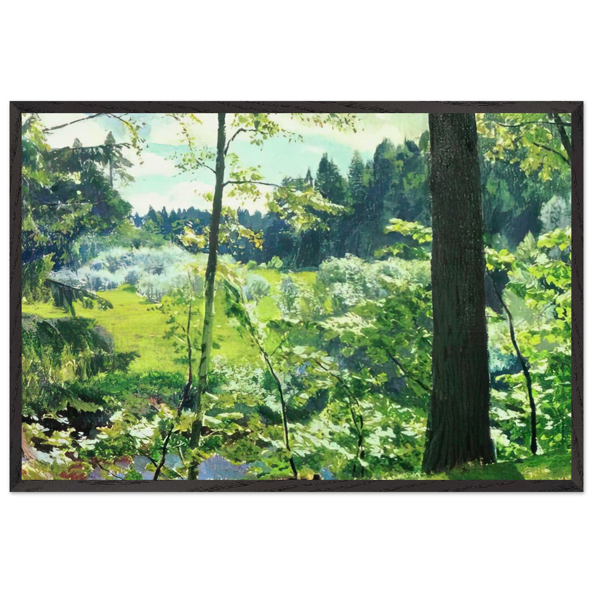 Green Lace by Arkady Rylov, framed poster