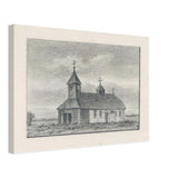 Gryzovo Church by Nicholas Roerich, canvas