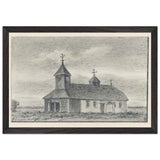 Gryzovo Church by Nicholas Roerich, framed poster, view 2