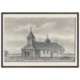 Gryzovo Church by Nicholas Roerich, framed poster, view 3