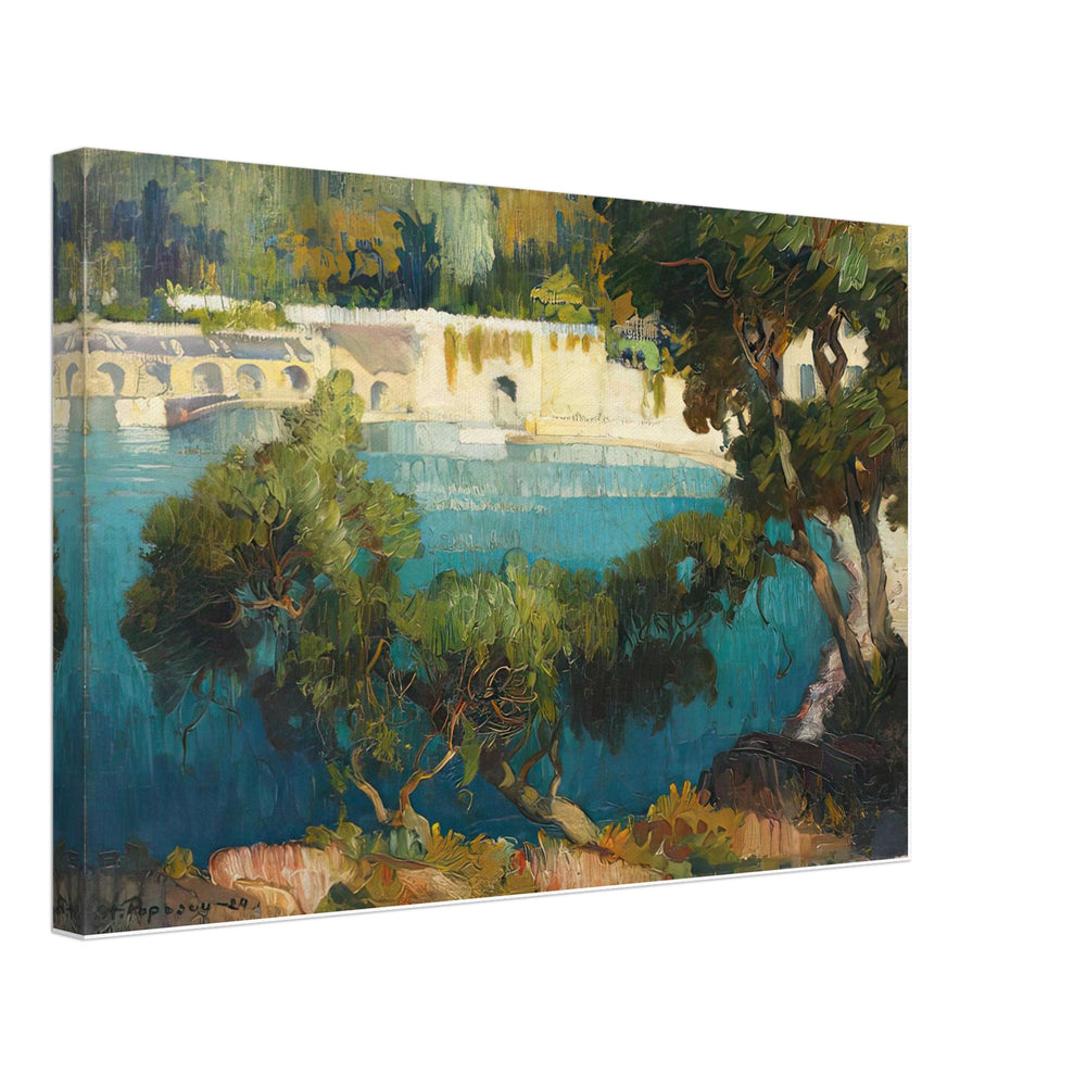 Gulf in Villefranche-sur-Mer by Stefan Popescu, canvas