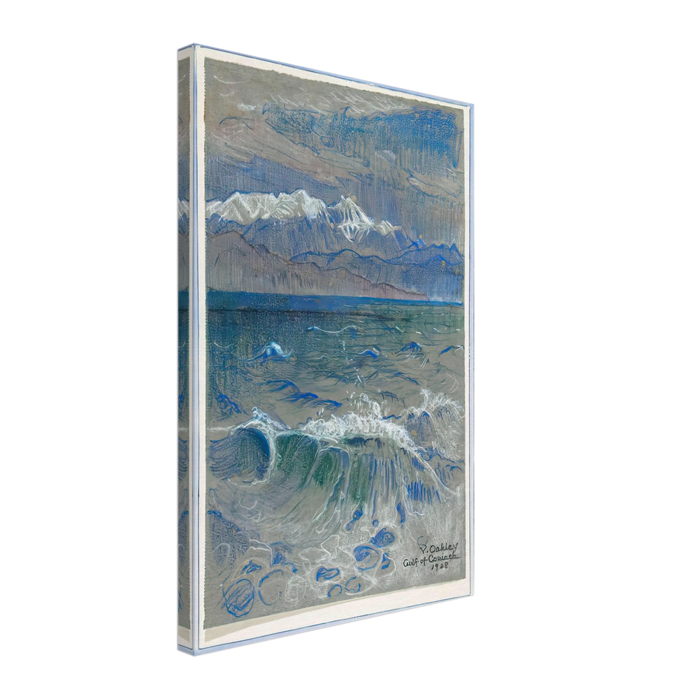 Gulf of Corinth (Parnassus) by Violet Oakley, canvas
