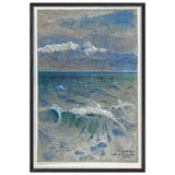 Gulf of Corinth (Parnassus) by Violet Oakley, framed poster