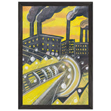 Gyárváros by Scheiber Hugó, framed poster, view 2
