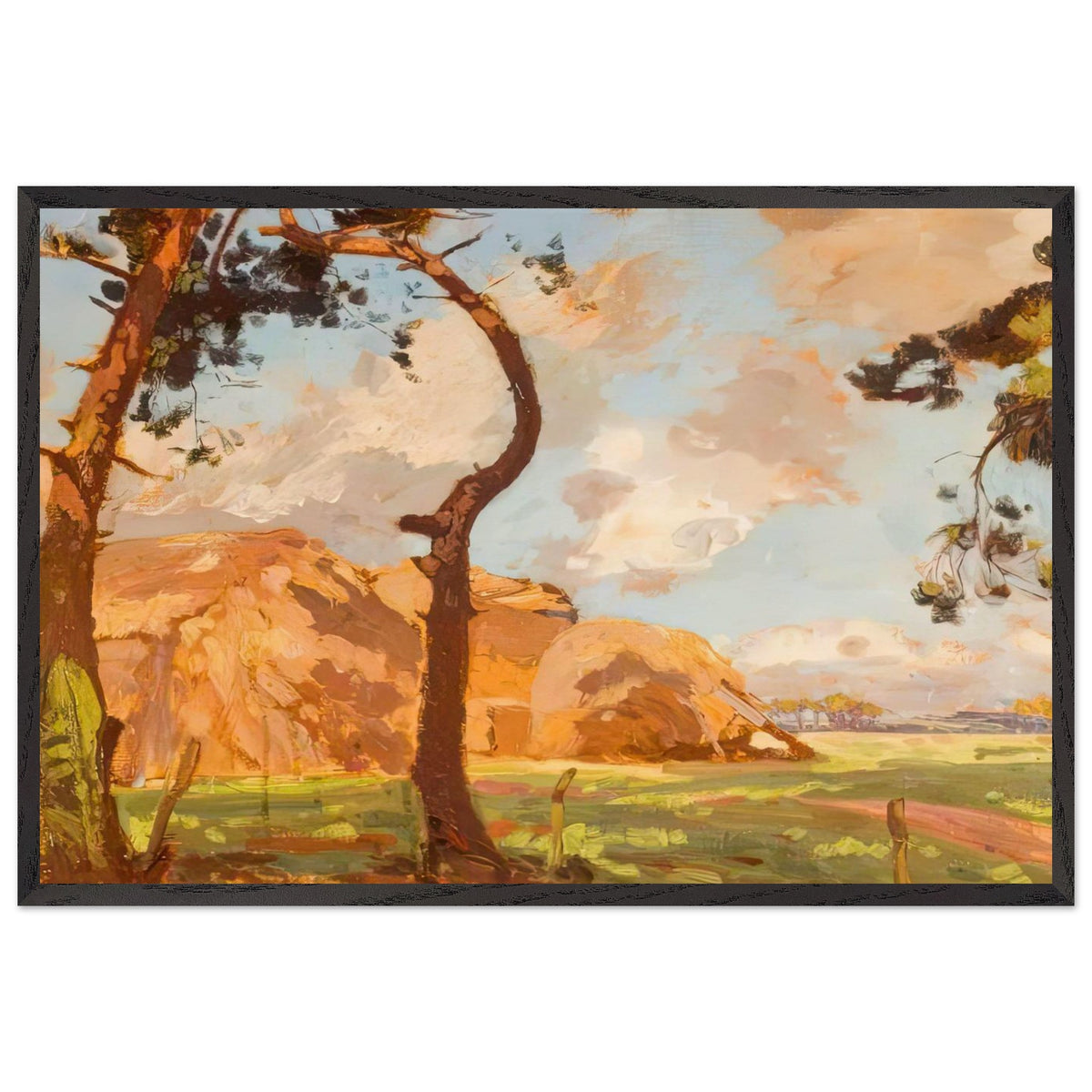 Hampshire Countryside by Algernon Talmage, framed poster