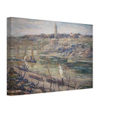 Harlem River at High Bridge by Ernest Lawson, canvas, view 2