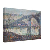 Harlem River by Ernest Lawson, canvas, view 2