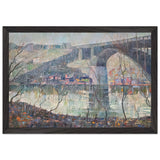 Harlem River by Ernest Lawson, framed poster, view 2