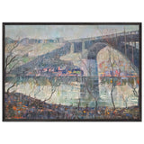 Harlem River by Ernest Lawson, framed poster, view 3
