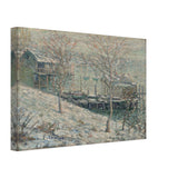 Harlem River Winter Scene by Ernest Lawson, canvas, view 2