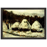 Haystacks by Theodor Pallady, framed poster, view 2