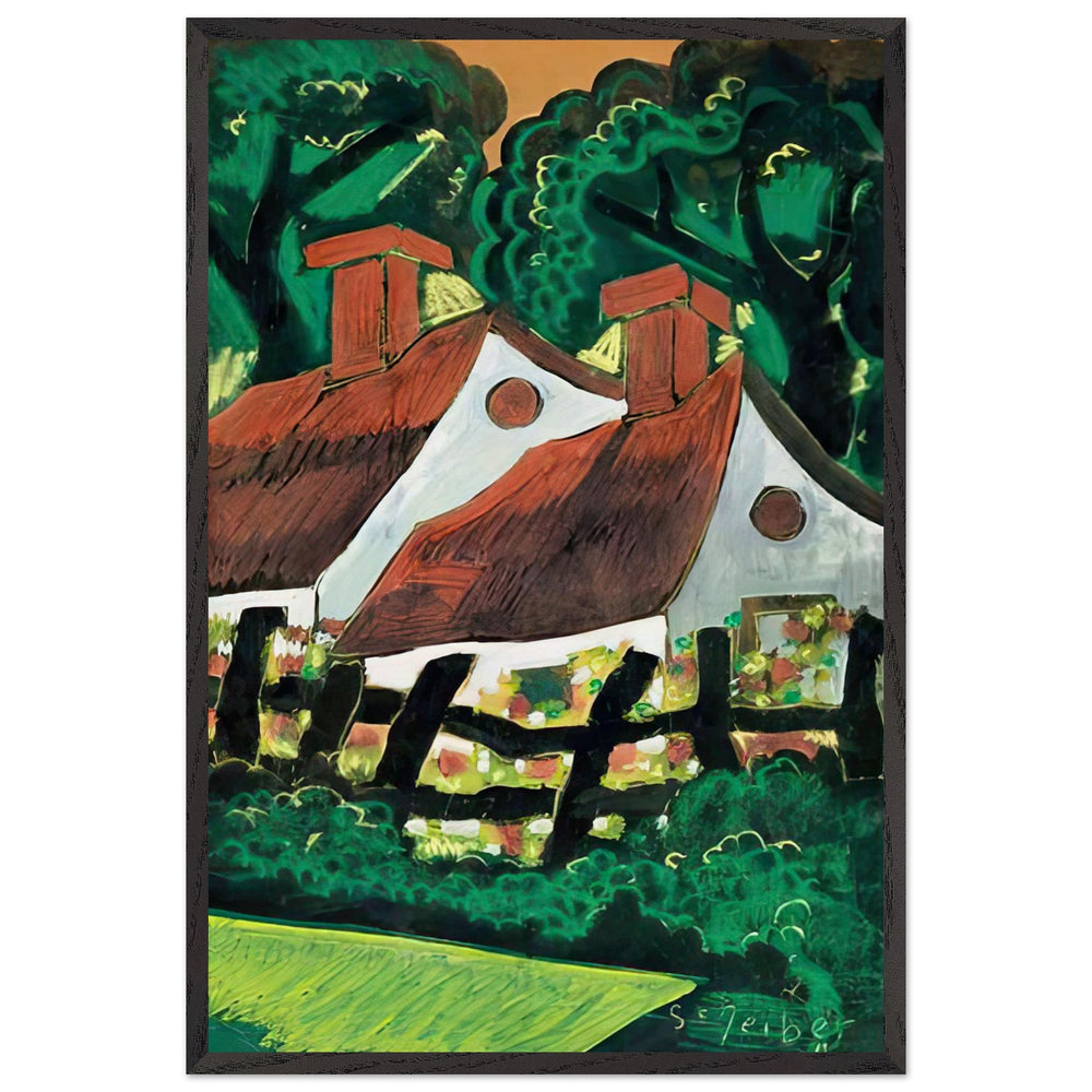 Ház Az Erdő Szélén by Scheiber Hugó, framed poster