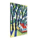 Házak a Fák Között by Scheiber Hugó, canvas
