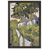 Házak Fákkal by Scheiber Hugó, framed poster, view 2