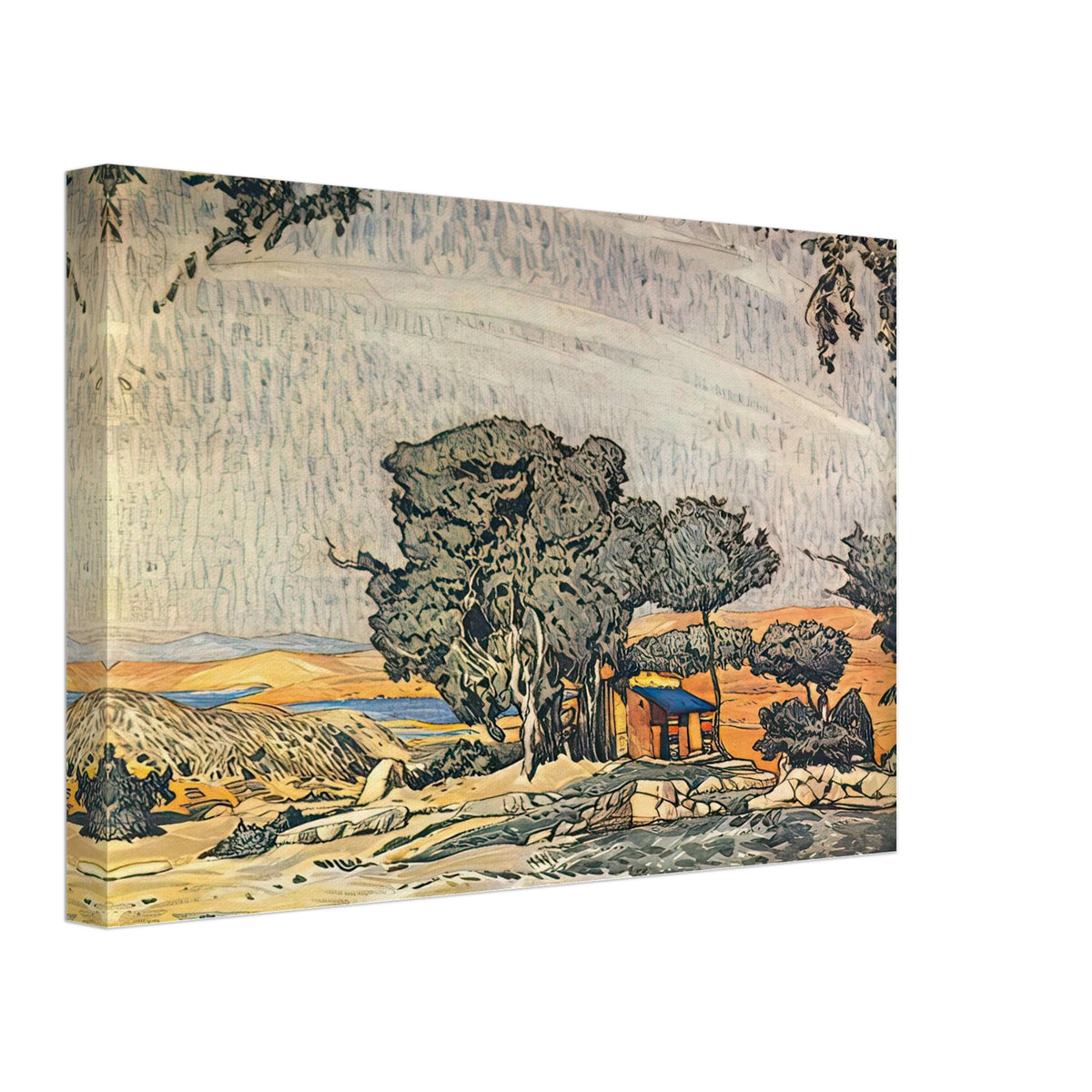Helene de Sparte Set Design by Leon Bakst, canvas, view 2