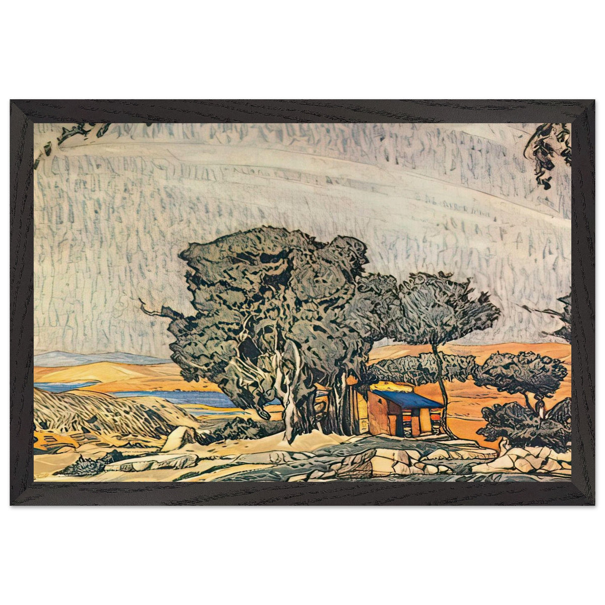 Helene de Sparte Set Design by Leon Bakst, framed poster, view 2