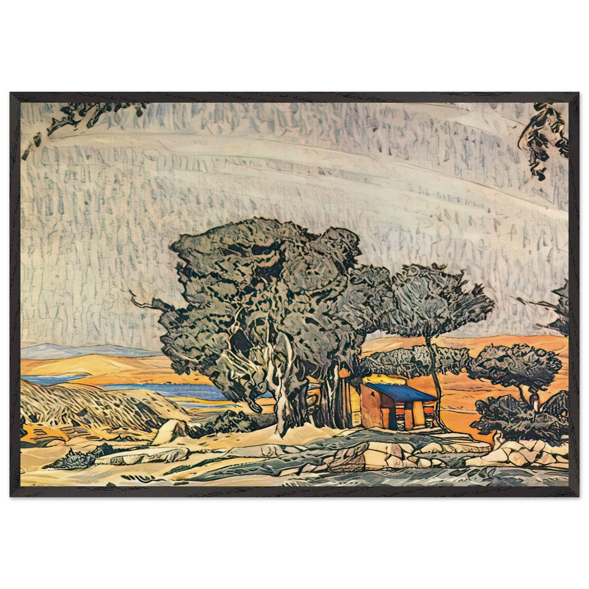 Helene de Sparte Set Design by Leon Bakst, framed poster, view 3