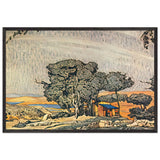 Helene de Sparte Set Design by Leon Bakst, framed poster