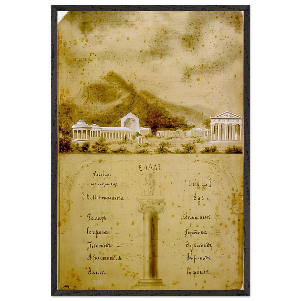 Hellas by Nicholas Roerich, framed poster