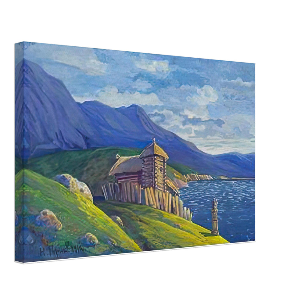 Hermitage at the Lake by Nicholas Roerich, canvas