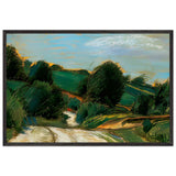Hill Landscape by Istvan Nagy, framed poster