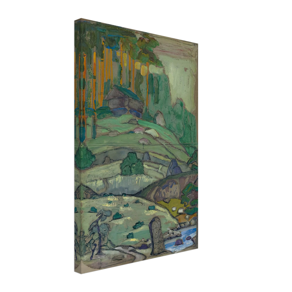 Hills by Nicholas Roerich, canvas