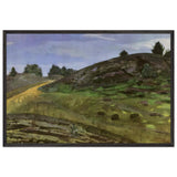 Hills by Nicholas Roerich, framed poster
