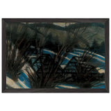 Hills with Blue Shades by Istvan Nagy, framed poster, view 2