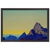 Himalayan Morning. Sunrise by Nicholas Roerich, framed poster, view 2
