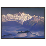 Himalayas. Blue Mountains by Nicholas Roerich, framed poster, view 3