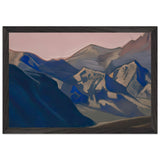 Himalayas. Chain of Mountains by Nicholas Roerich, framed poster, view 2